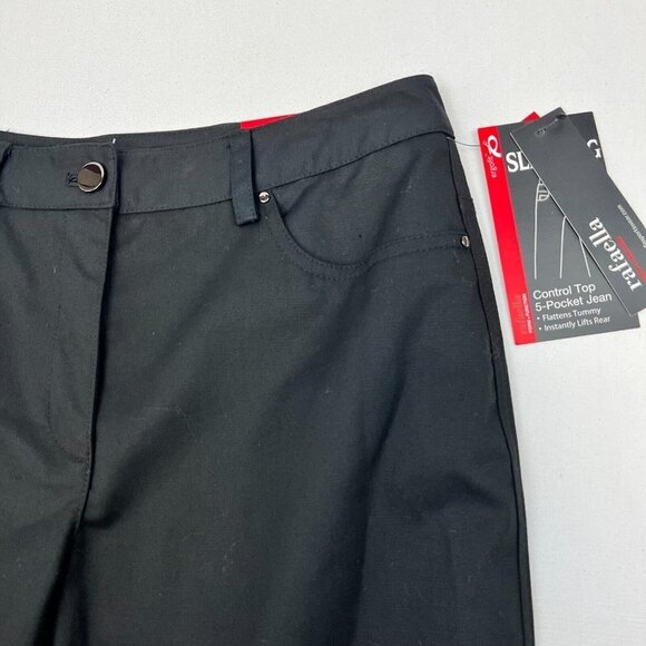 Rafaella Form Function Womens Black Ergofit Slimming Control 5-Pocket Jeans Sz 4 - Picture 4 of 10